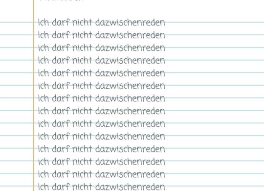 Ich darf nicht dazwischenreden