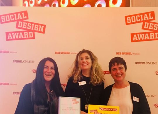 V.l Emine Yildirim, Vorstand habito e.V., Stefanie Eichholtz, Fundraising habito e.V., Laura Kalmbach, Ideengeberin