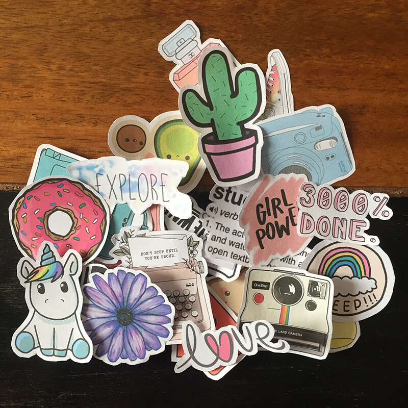 Sticker basteln mit Kindern StadtLandKind.